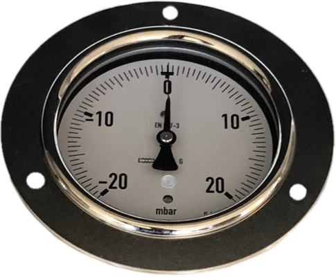 Manometer ± 20 mbar mit Frontring